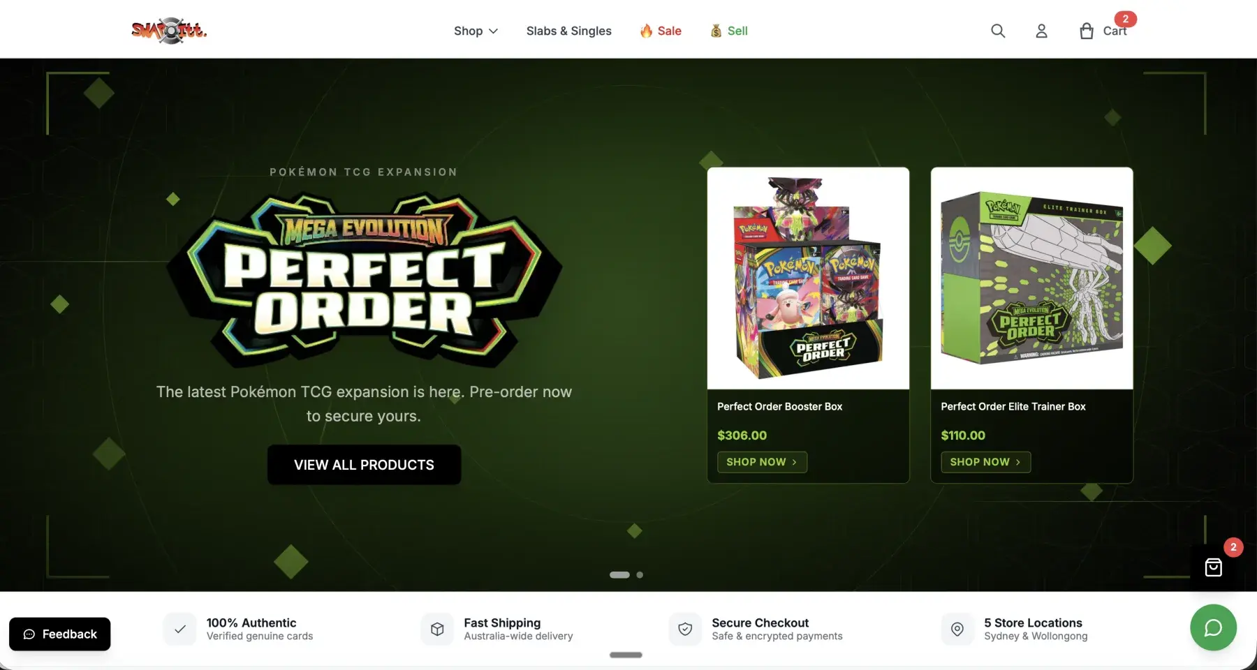 Swapitt custom homepage showing featured products and category navigation